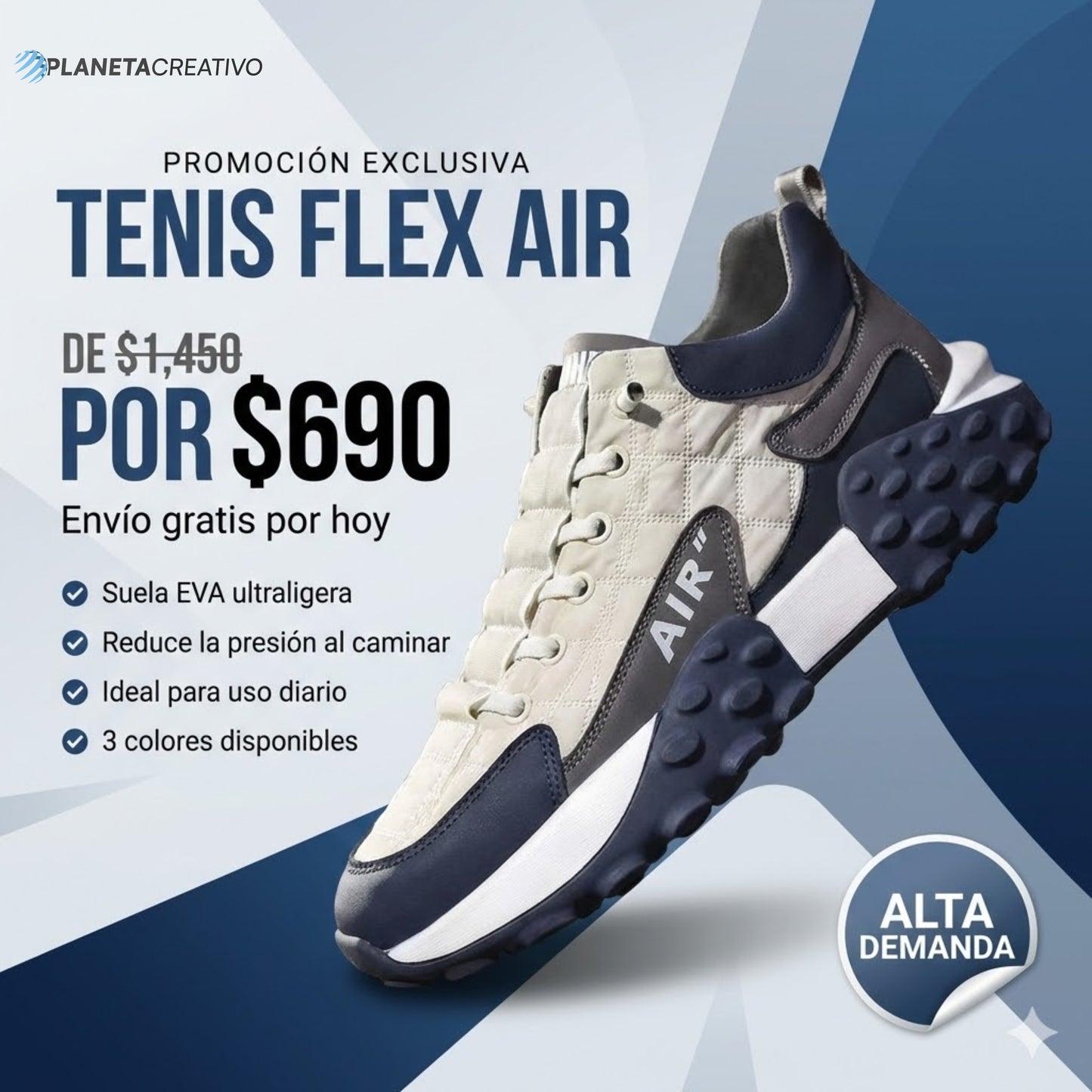Tenis Ortopédico Air Flex –  Envío Gratis